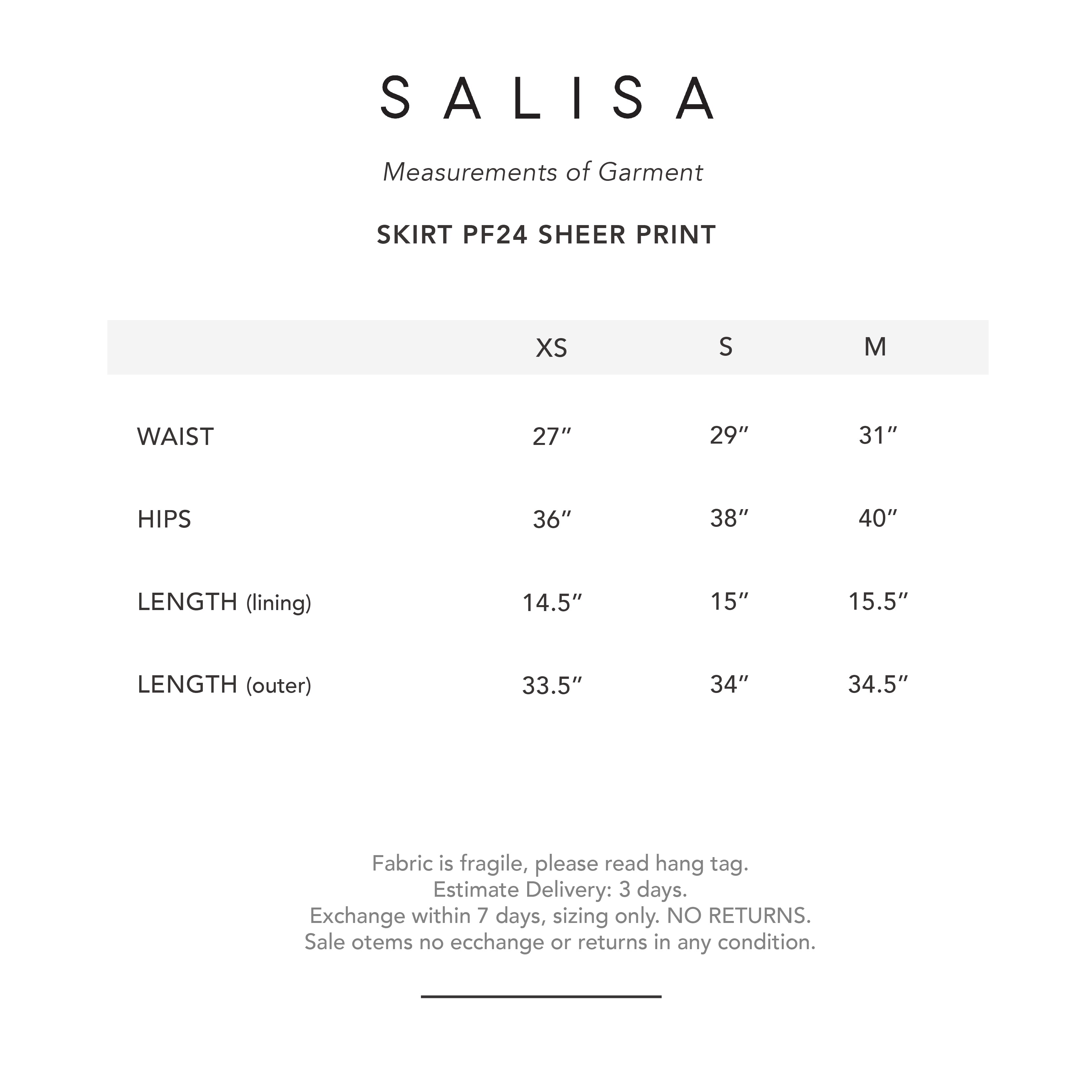 SKIRT PF24 SHEER PRINT