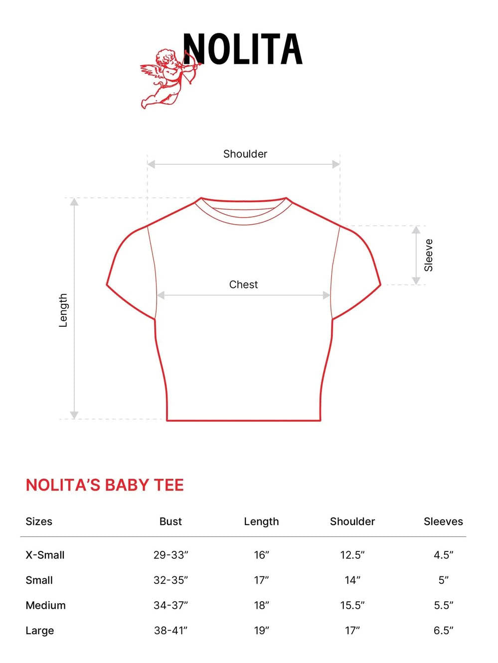 NOLITA CUPID Baby Tee Cropped