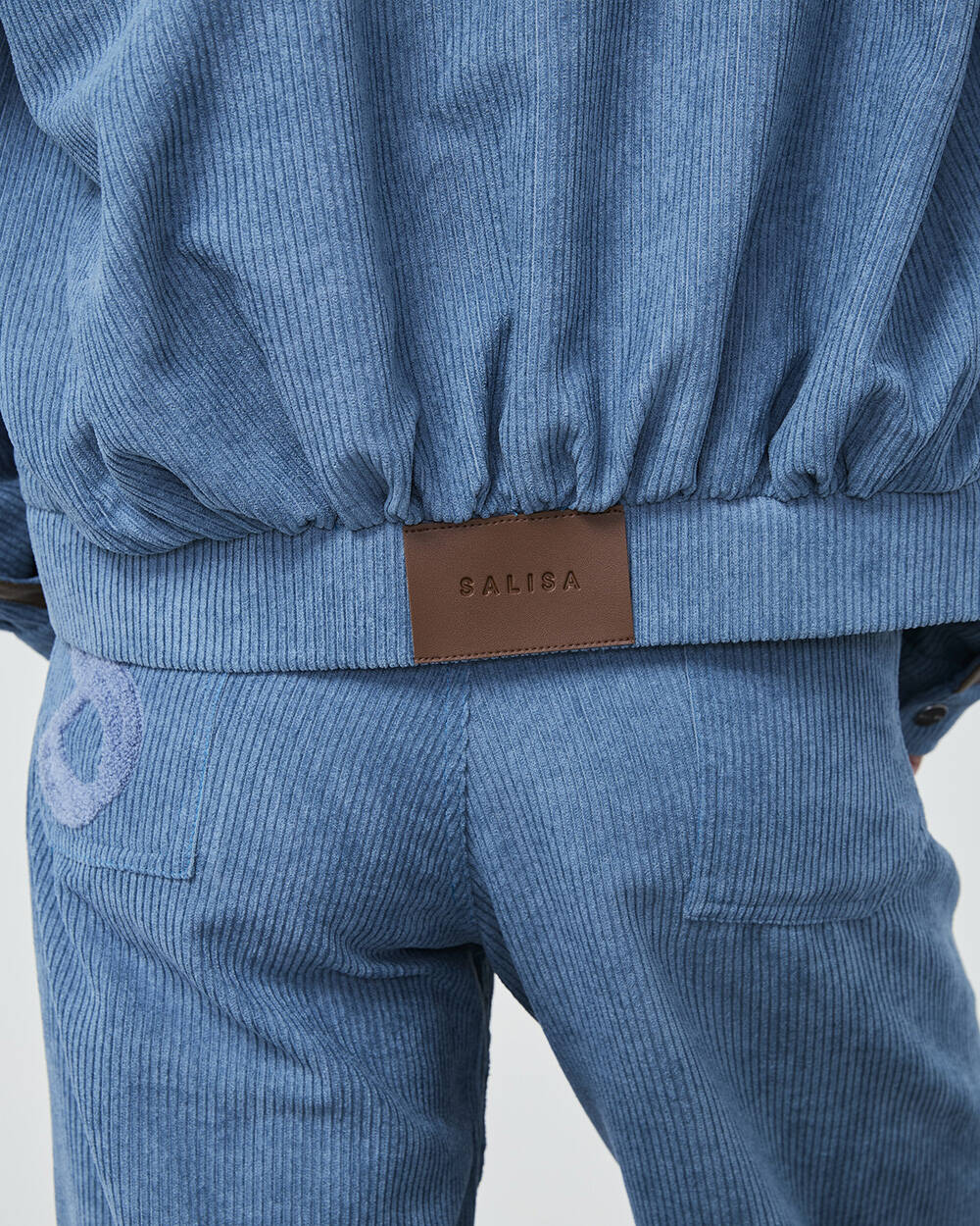 JACKET FW25 Corduroy Ocean Cropped