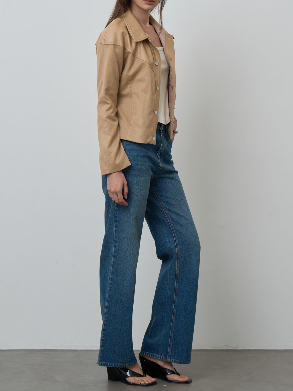 JACKET CROPPED MN FW26 Leather/Suede