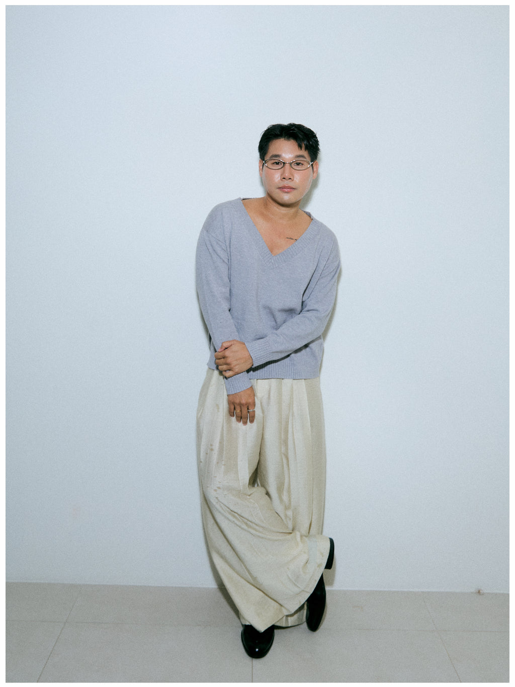 KNIT SWEATER V MN FW26