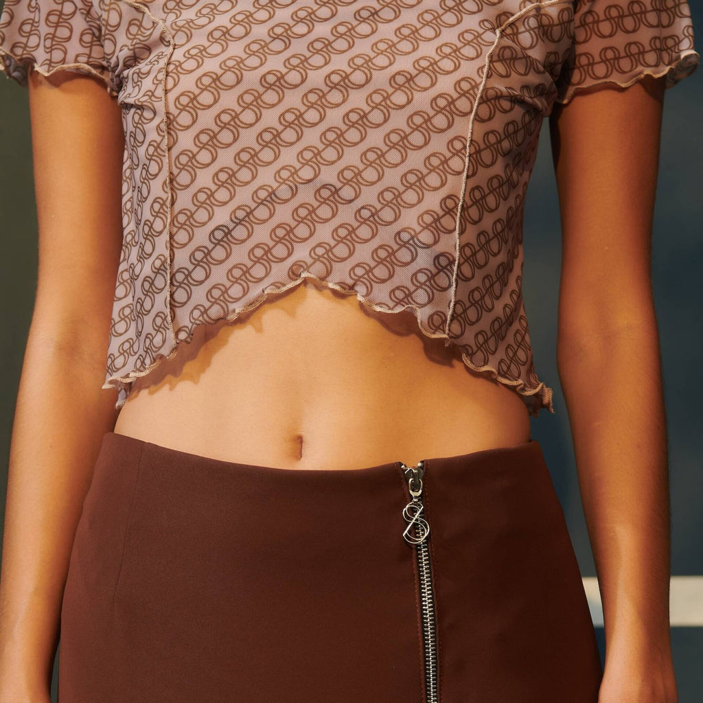 MESH SS24 Crop Top Print (front lining only)