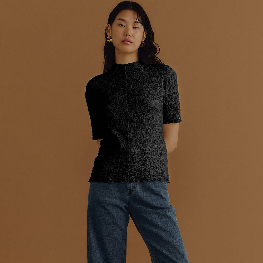 HIGH-NECK BLOUSE PF25