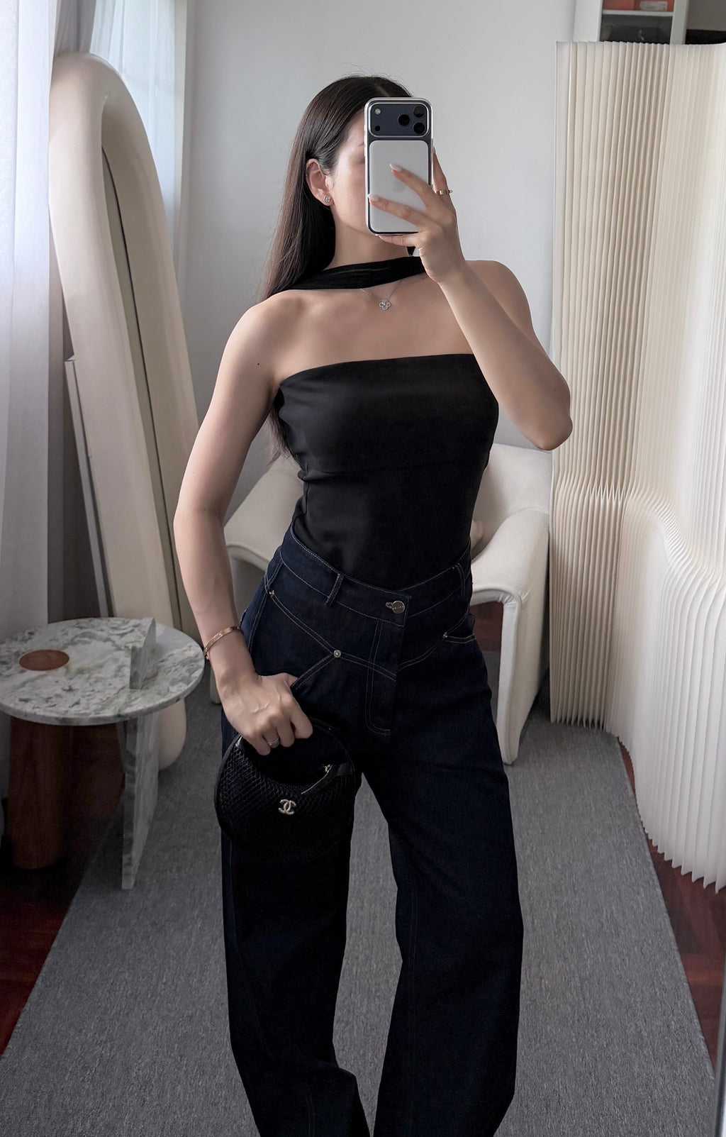 JERSEY TUBE FW25 TOP WITH MESH