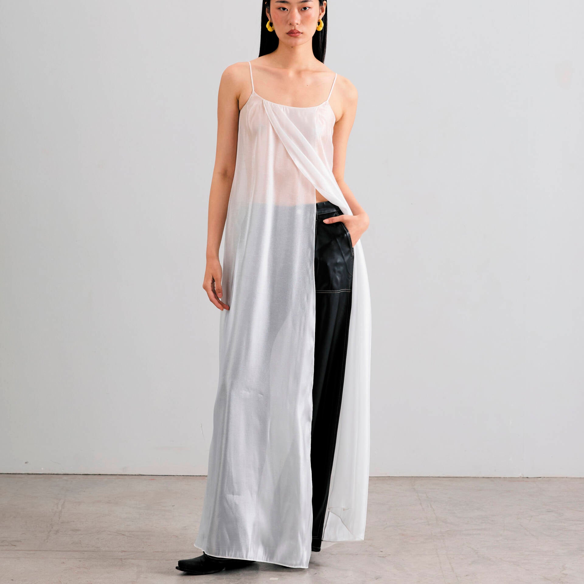 SILK MAXI DRESS FW24 Cross