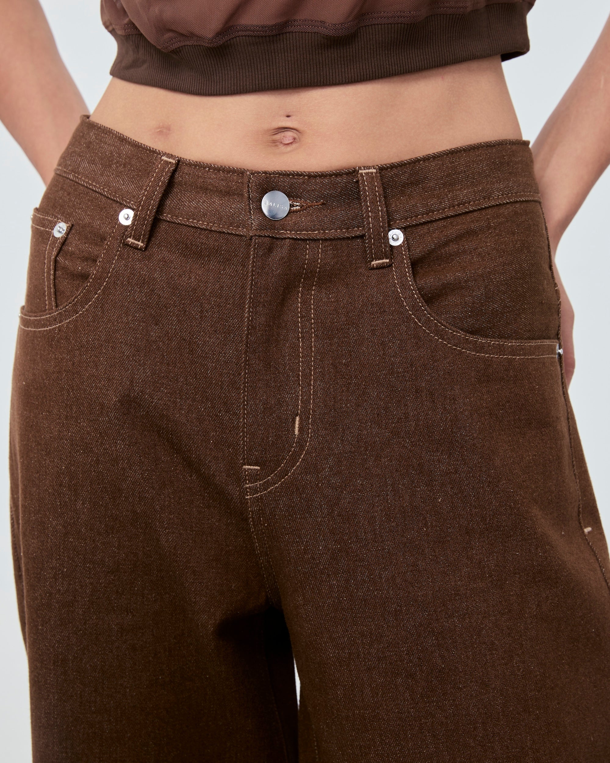 BAGGY JEANS Logo Folded
