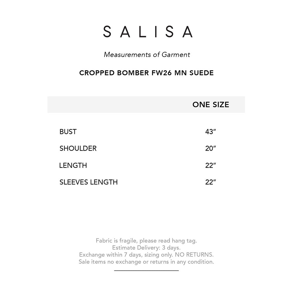 CROPPED BOMBER FW26 MN