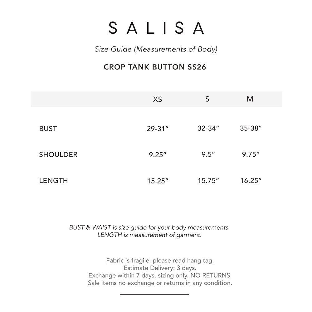 CROP TANK BUTTON SS26