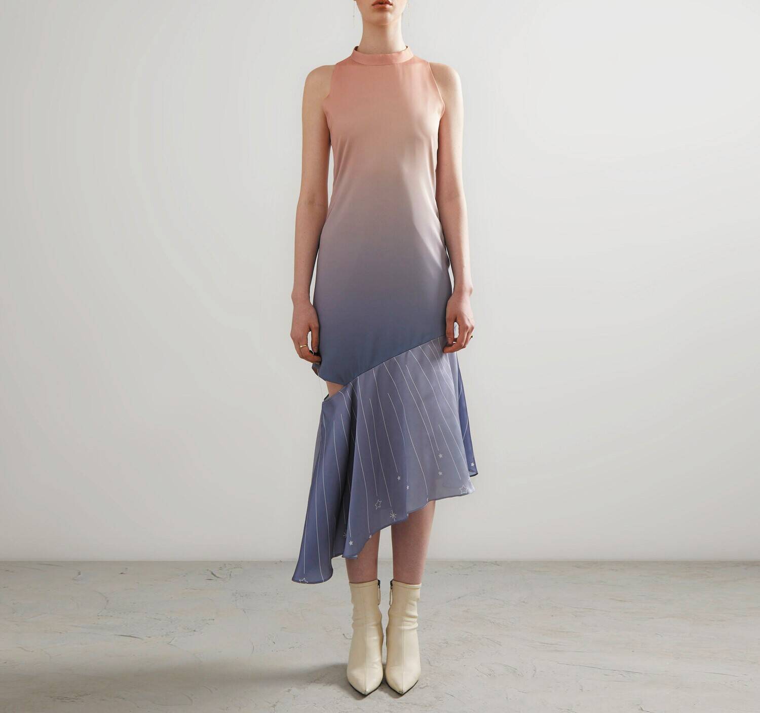 DRESS PF23 Ombre with Asymmetric Hem