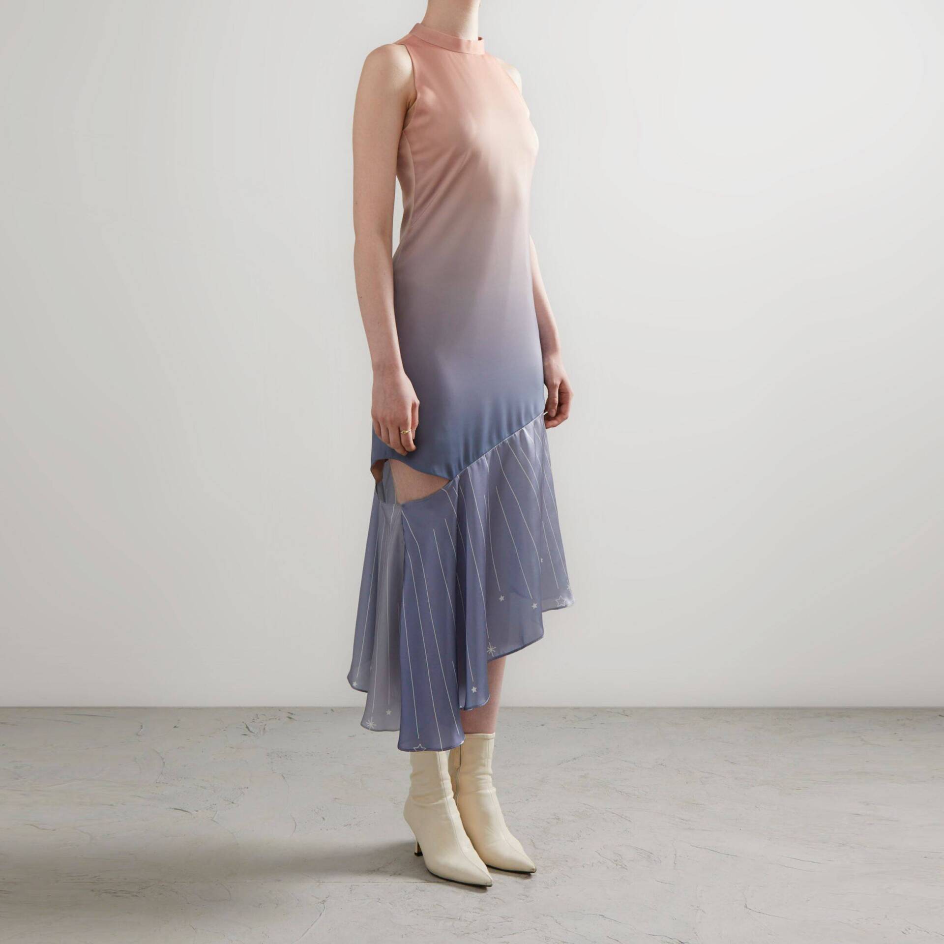 DRESS PF23 Ombre with Asymmetric Hem