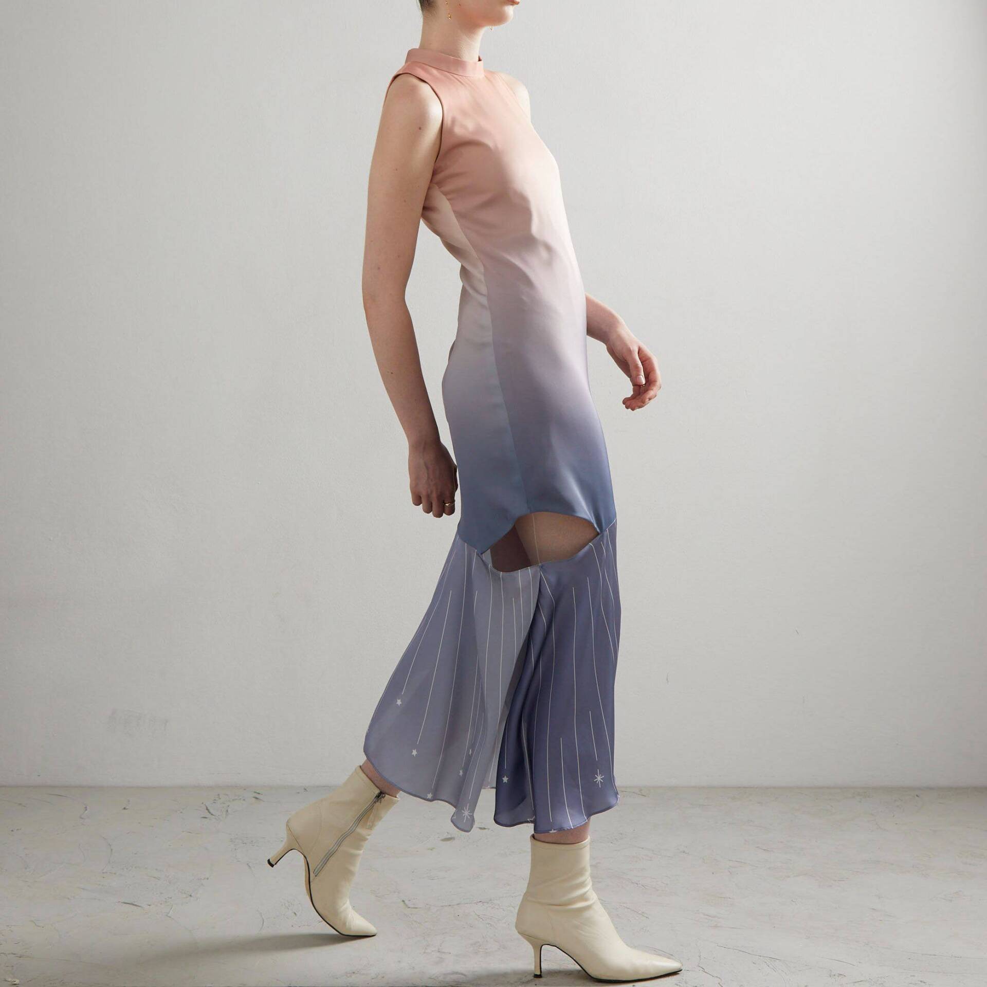 DRESS PF23 Ombre with Asymmetric Hem