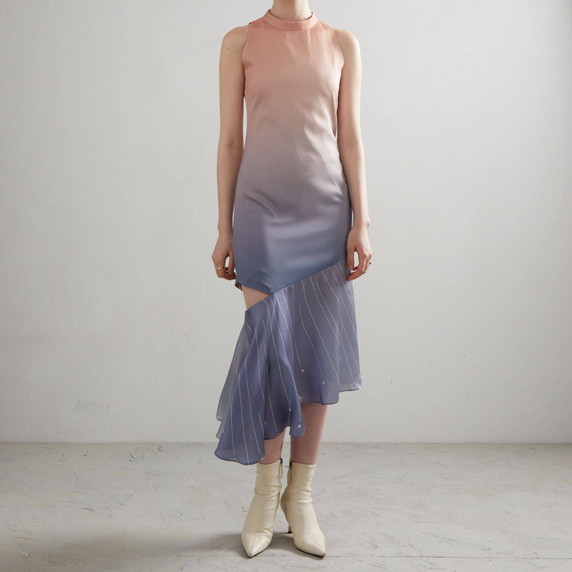 DRESS PF23 Ombre with Asymmetric Hem