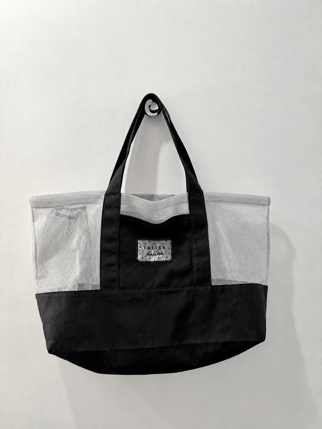 MN MESH CANVAS FW26 TOTE (With Drawstring Shoe Bag)