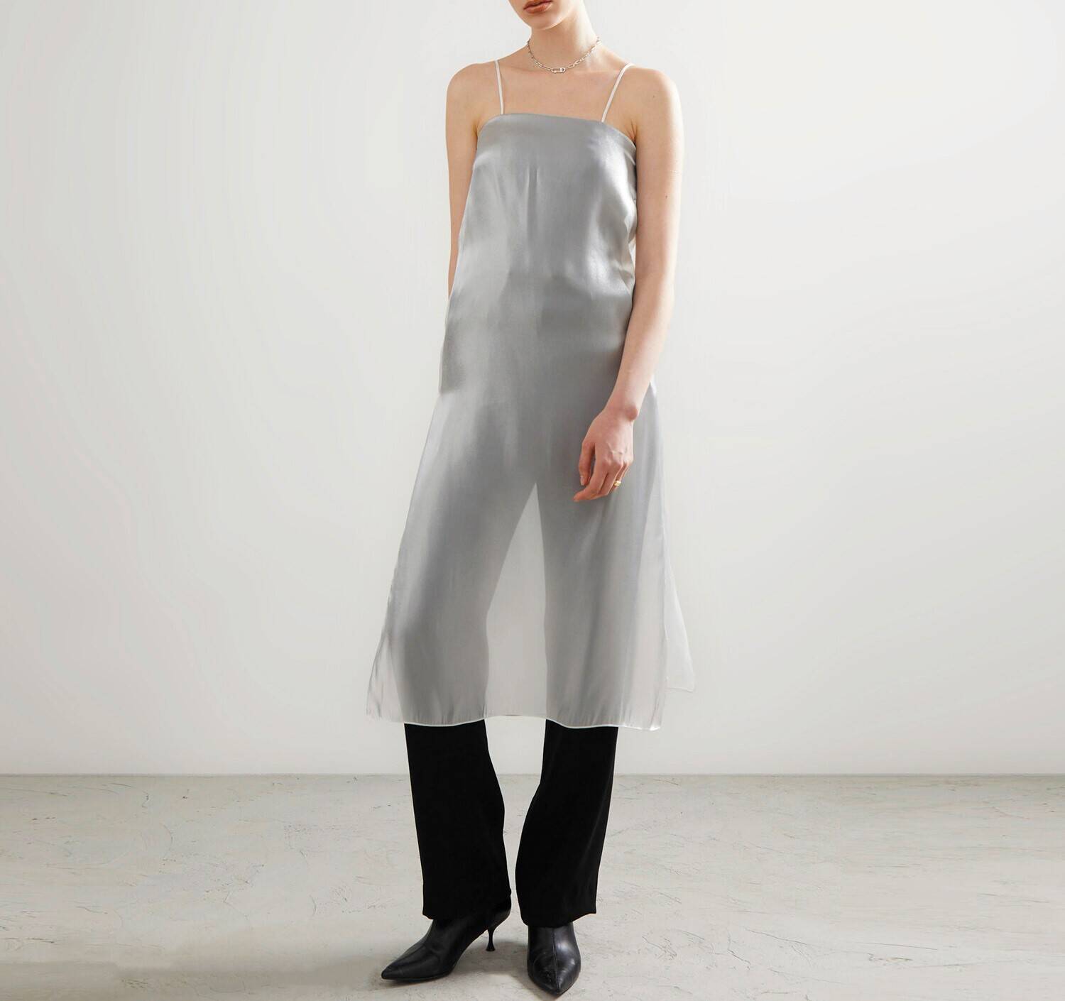 JUMPSUIT PF23 Long White/Black