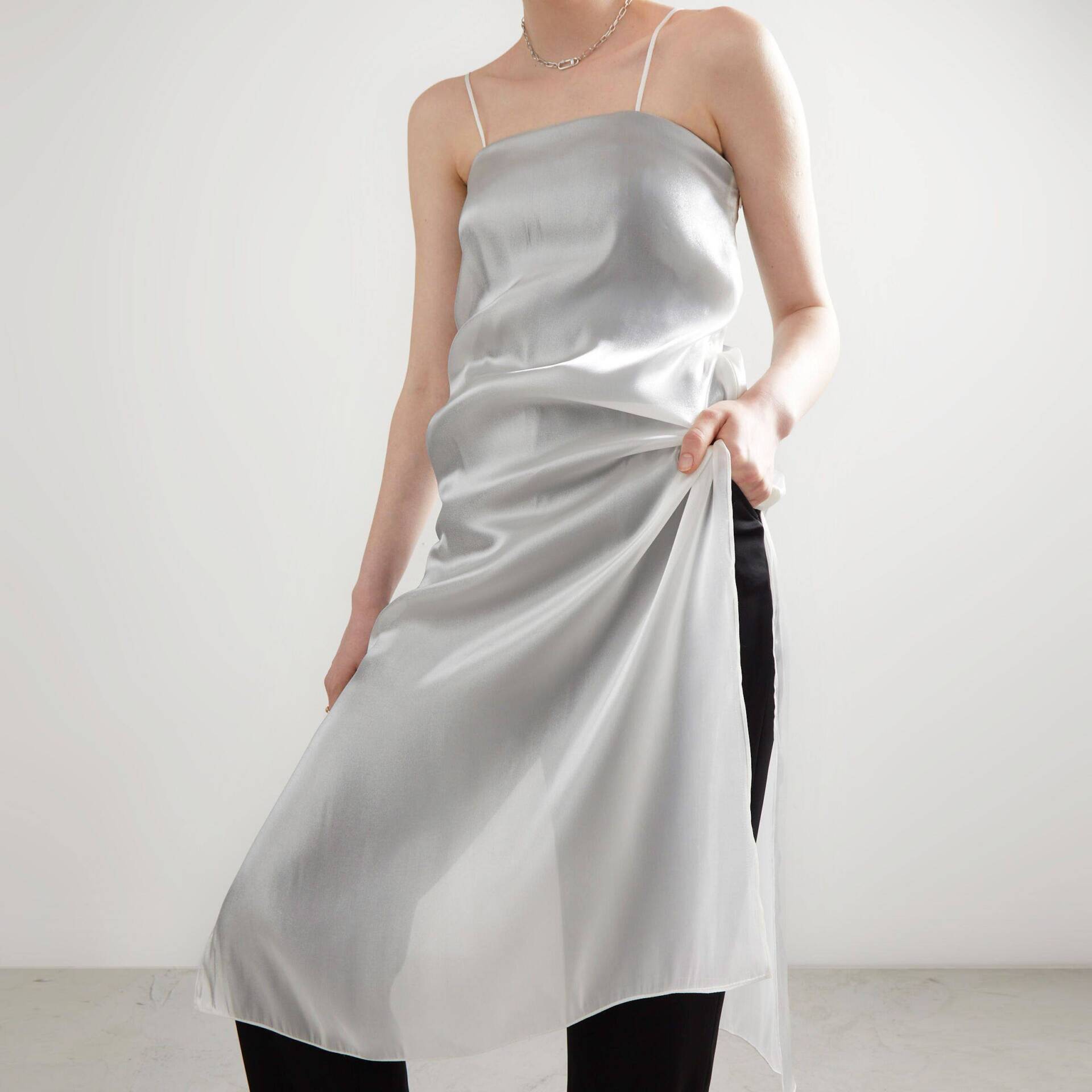 JUMPSUIT PF23 Long White/Black