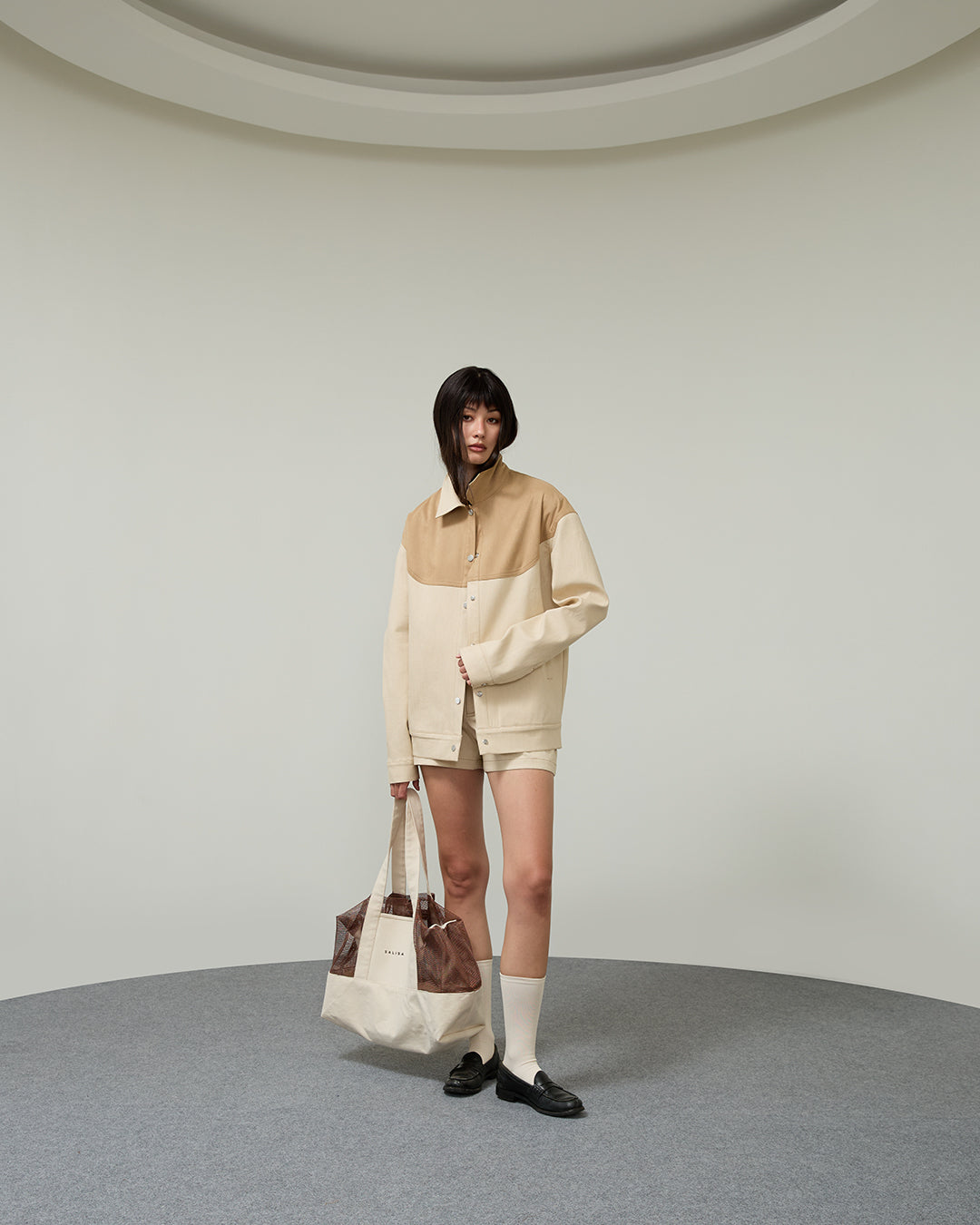 MESH CANVAS TOTE SS26 BAG