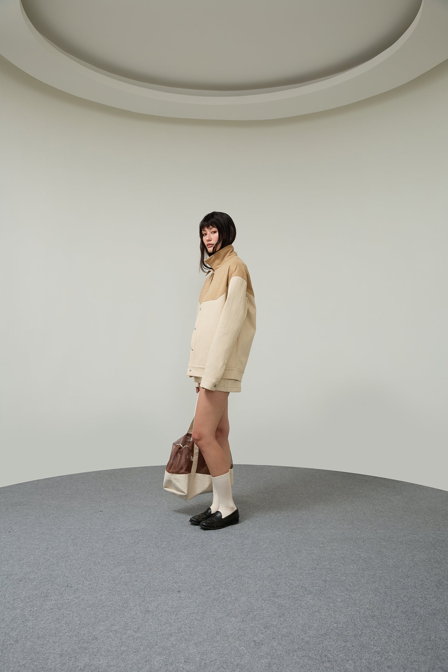 MESH CANVAS TOTE SS26 BAG
