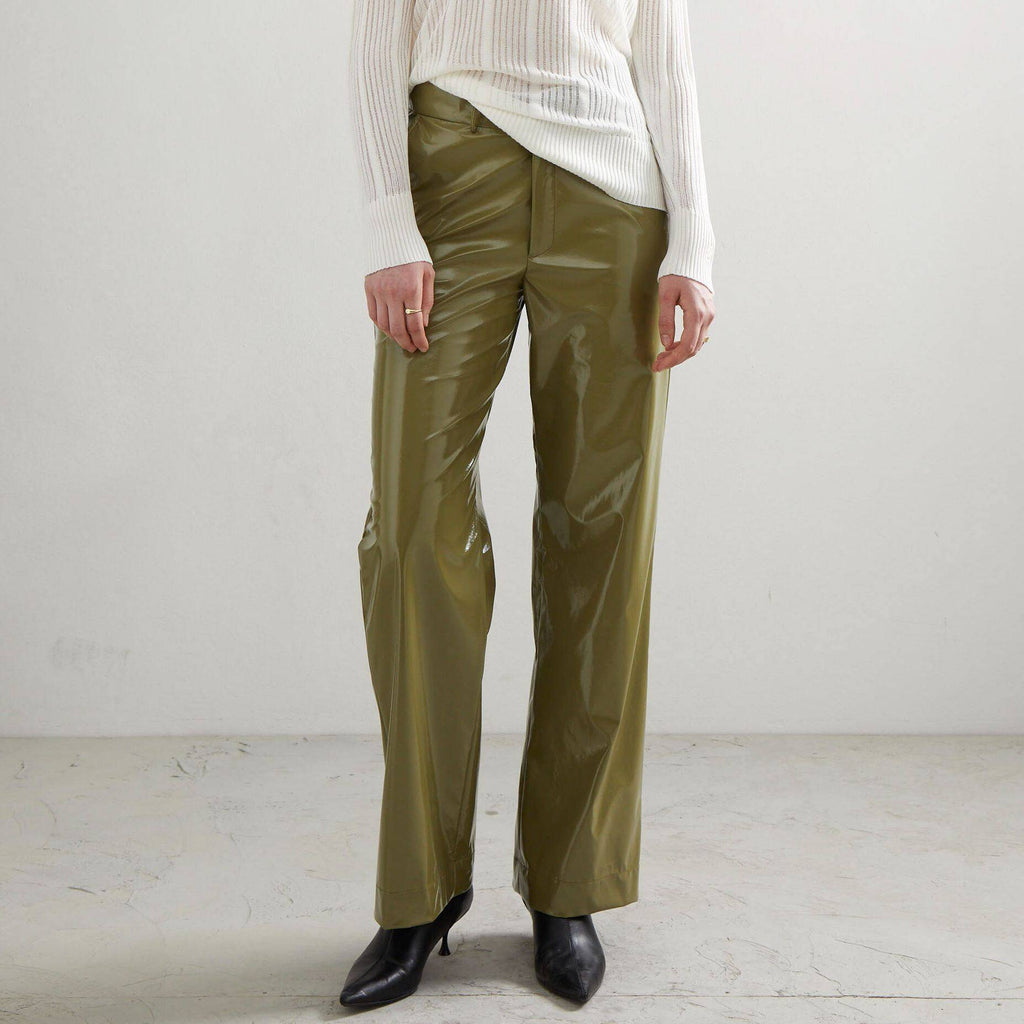 PANTS V Matcha Vegan Leather (Mid-Rise Waist)