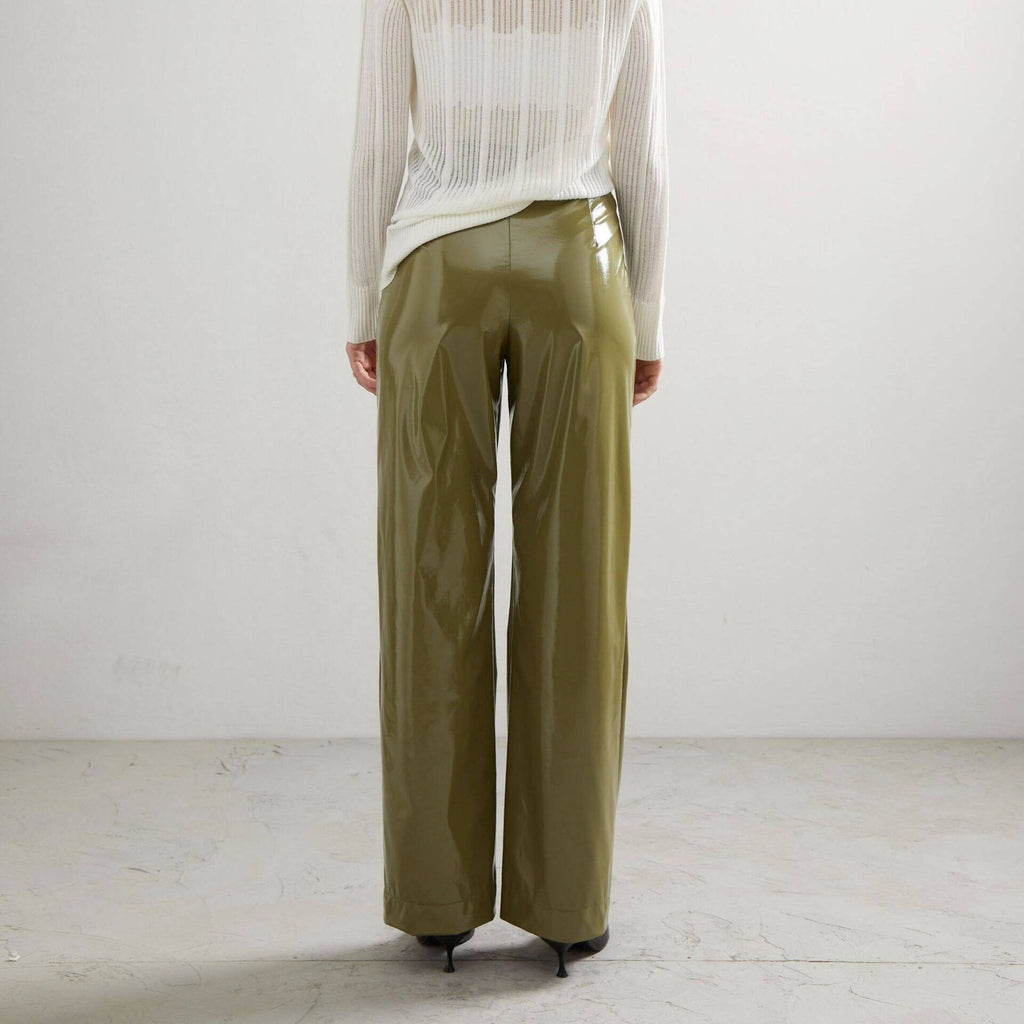 PANTS V Matcha Vegan Leather (Mid-Rise Waist)