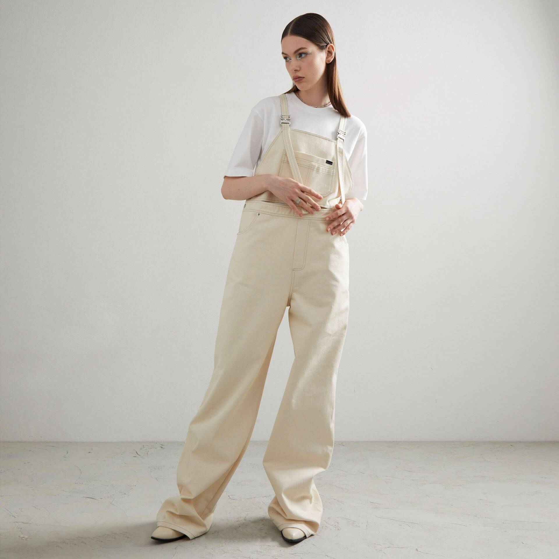 Oversized OVERALLS Jumpsuit Ivory