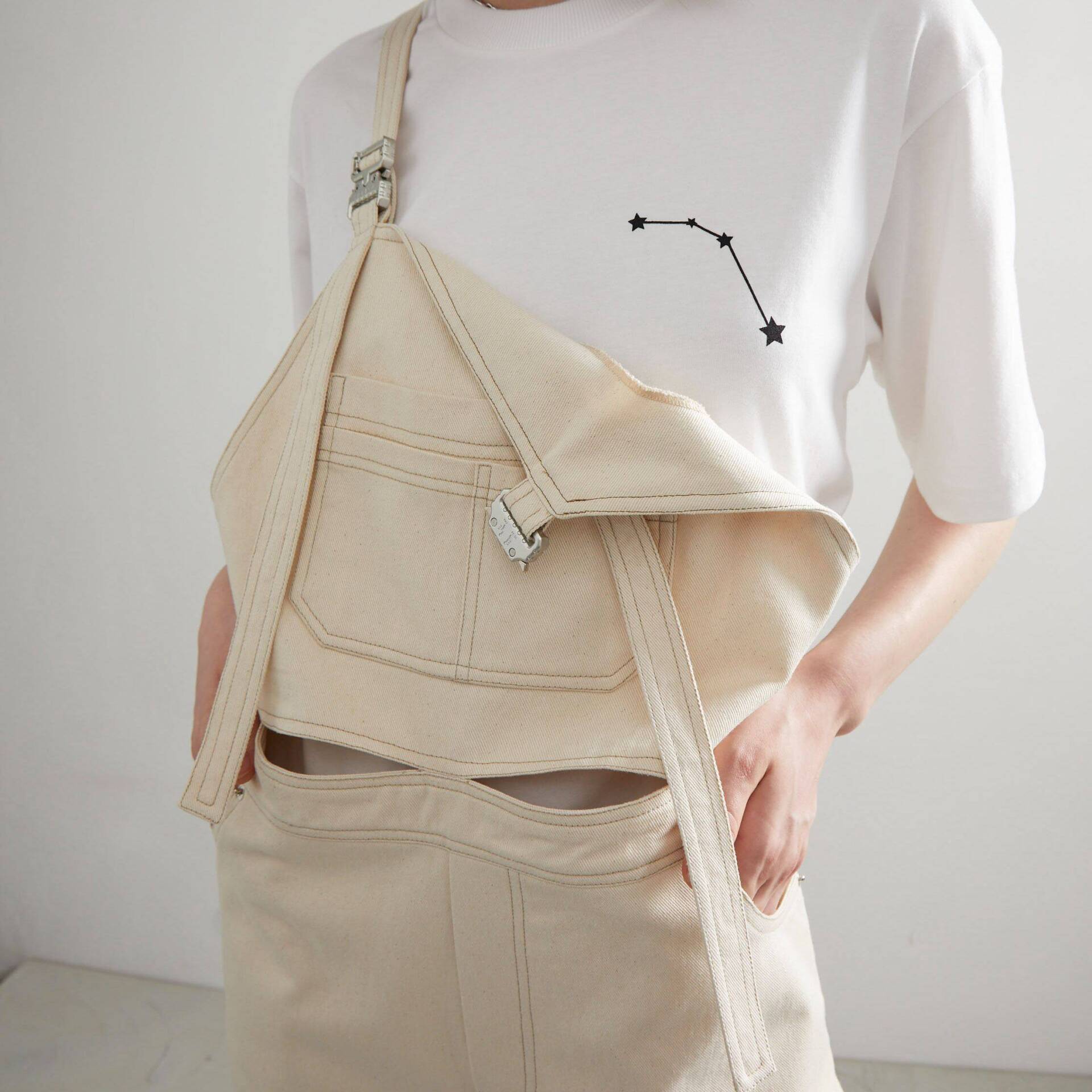 Oversized OVERALLS Jumpsuit Ivory