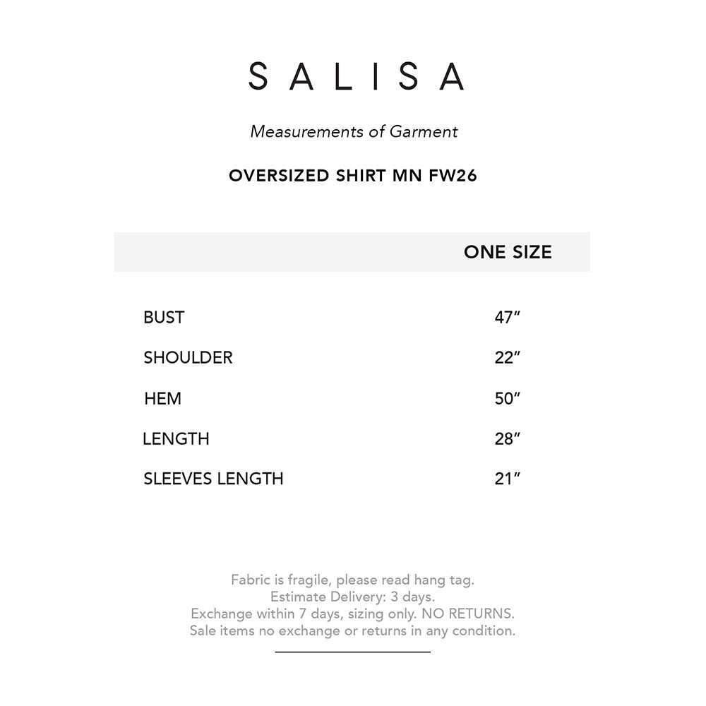 OVERSIZED SHIRT MN FW26