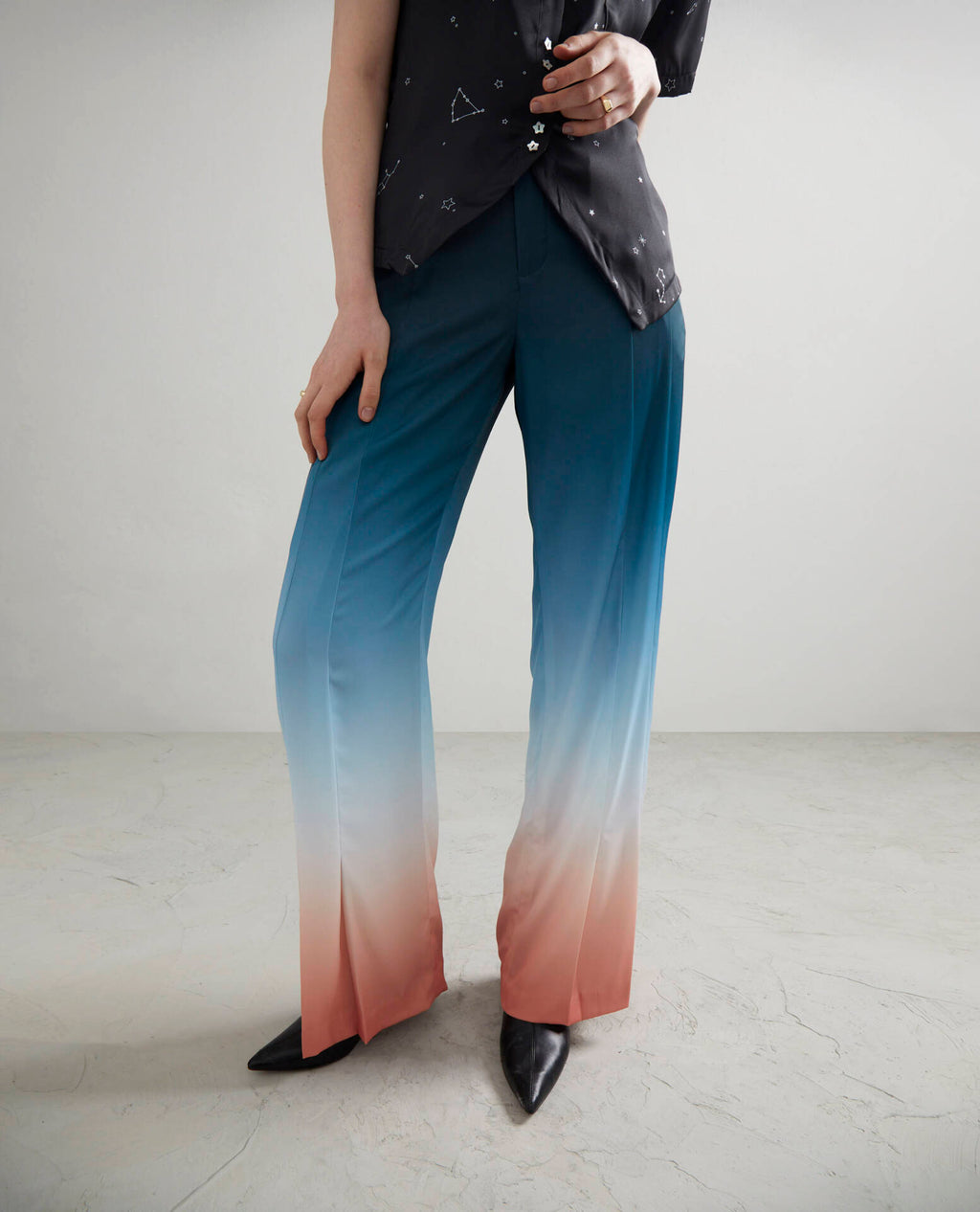 PANTS PF23 Ombre Print High Waist