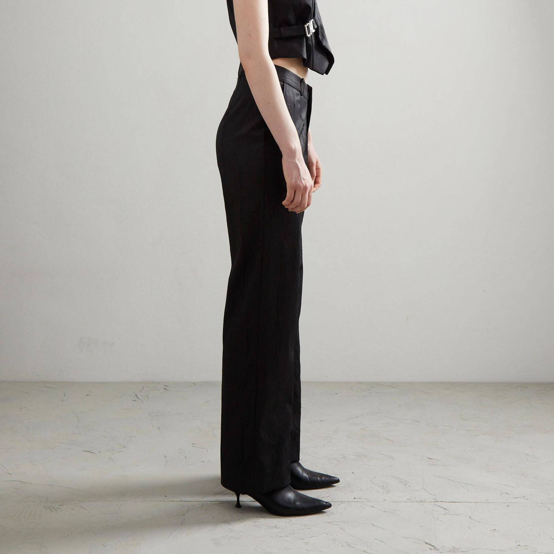 PANTS V Black Granite (low-mid rise waist)