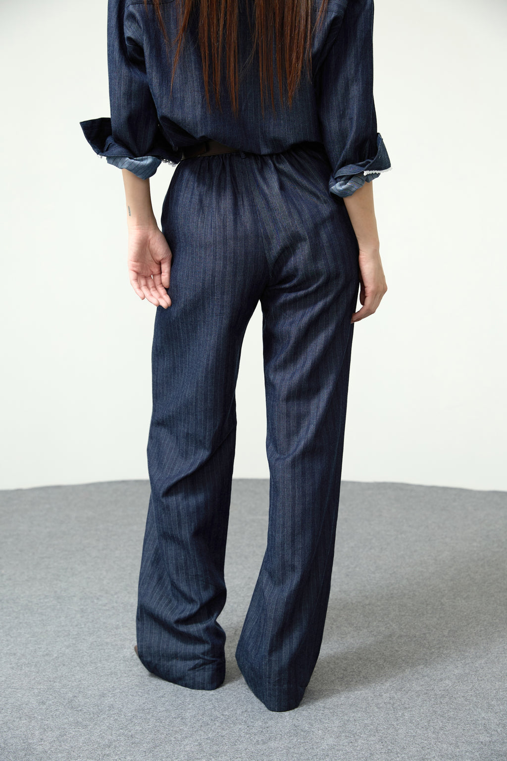 STRIPED PANTS SS26 Soft Denim
