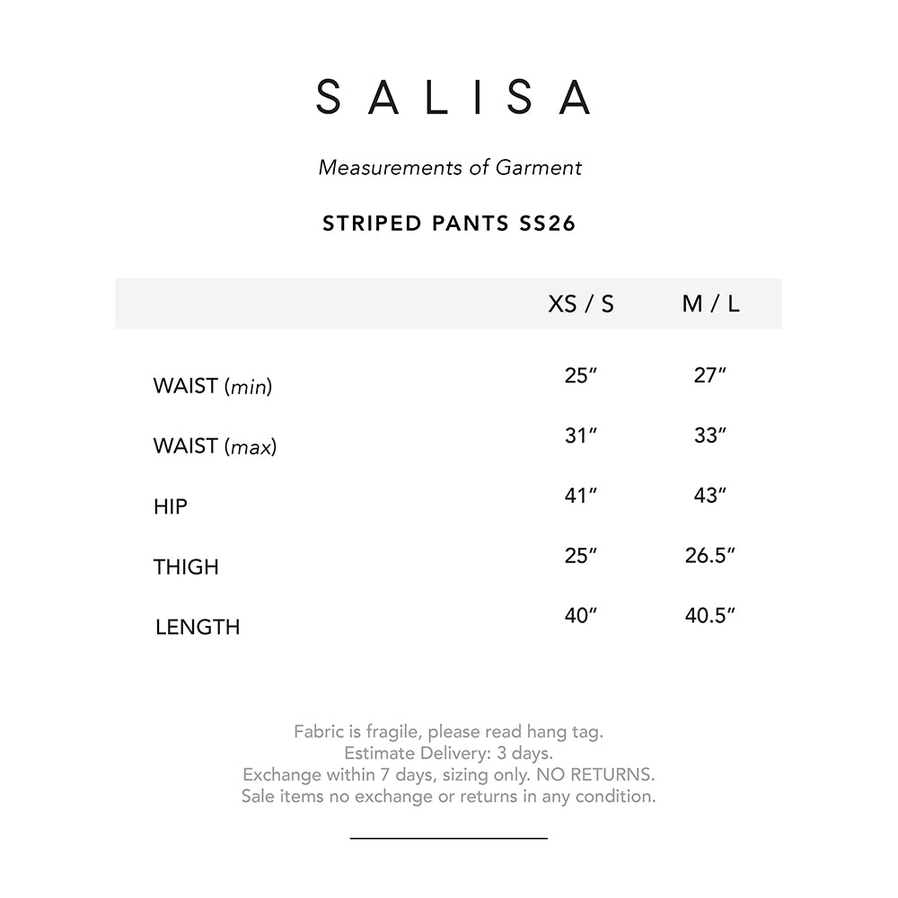 STRIPED PANTS SS26 Soft Denim