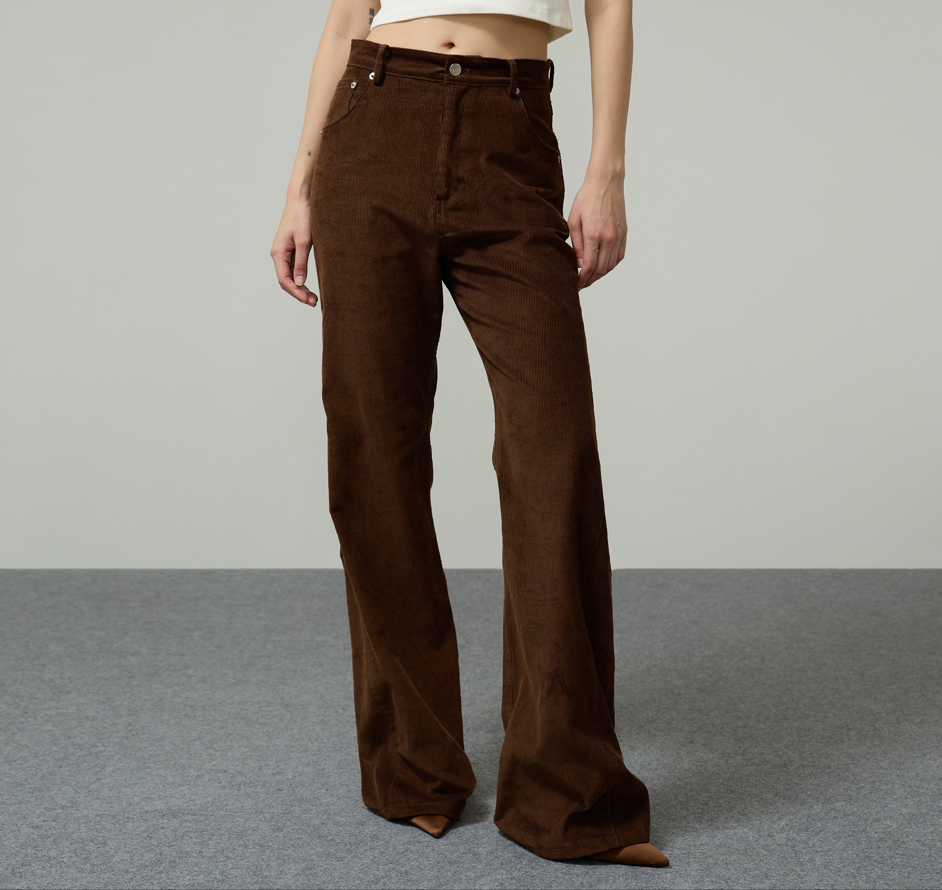 PANTS CORDUROY SS26 FLARE INSERT Brown