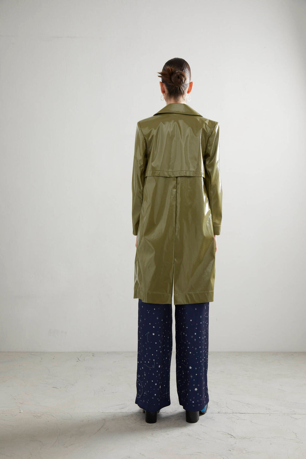 TRENCH COAT PF23 Matcha Vegan Leather