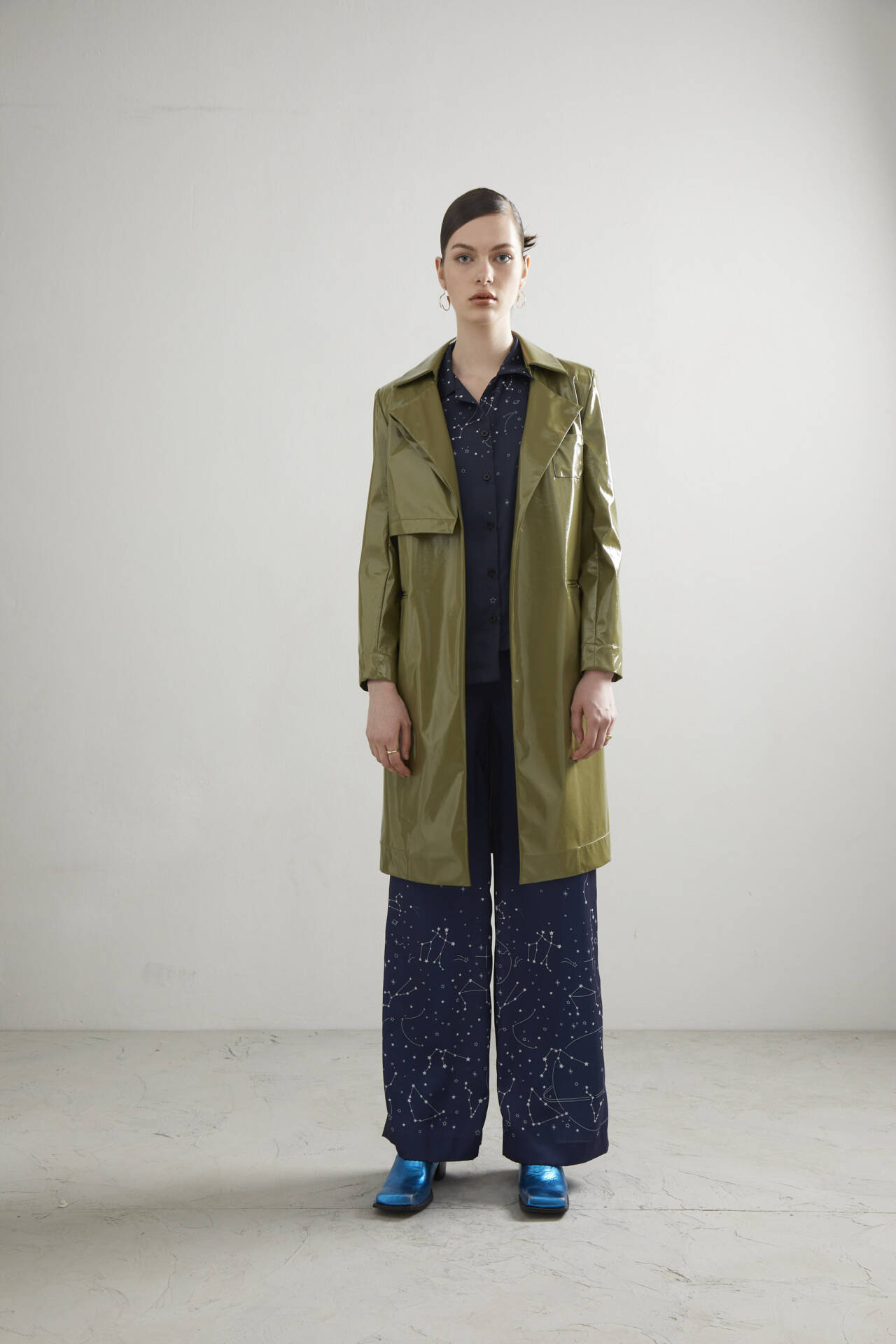 TRENCH COAT PF23 Matcha Vegan Leather