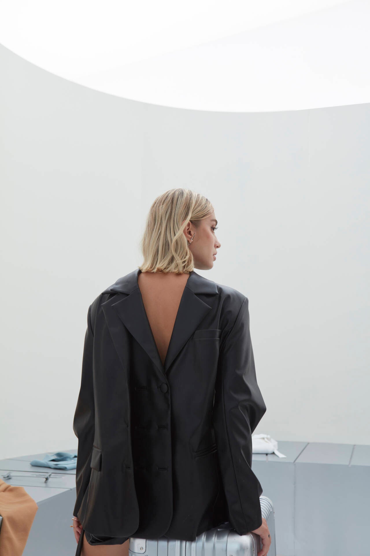 Blazer02 Vegan Leather Black