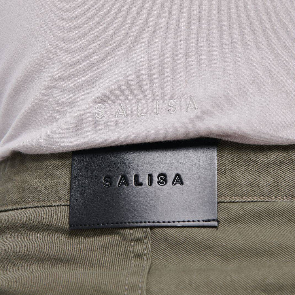 Basic Soft Modal T-SHIRT Logo Grey