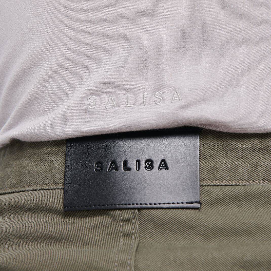 Basic Soft Modal T-SHIRT Logo Grey