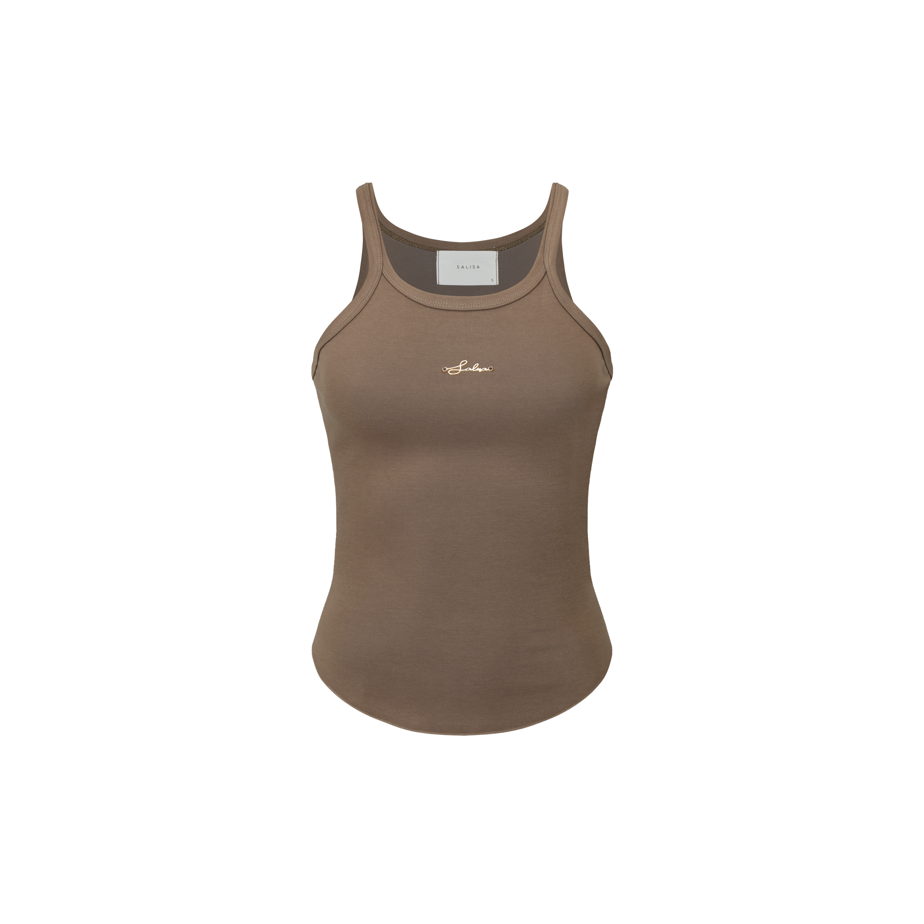 TANK Top LOGO Brown