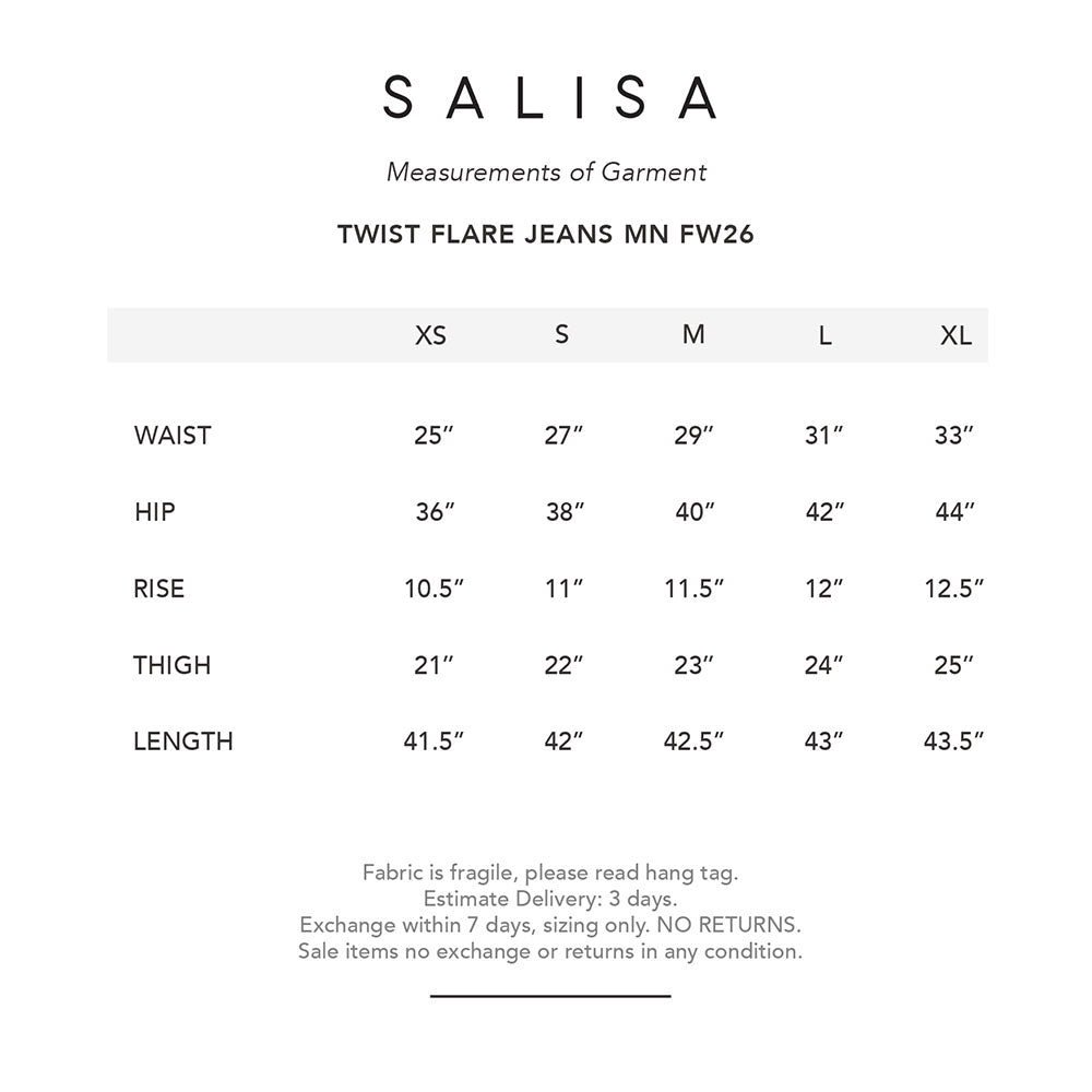 TWIST FLARE JEANS MN FW26