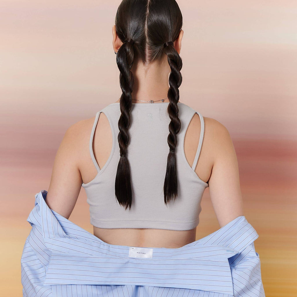 BRALETTE FW23 Curve Hem Light Grey