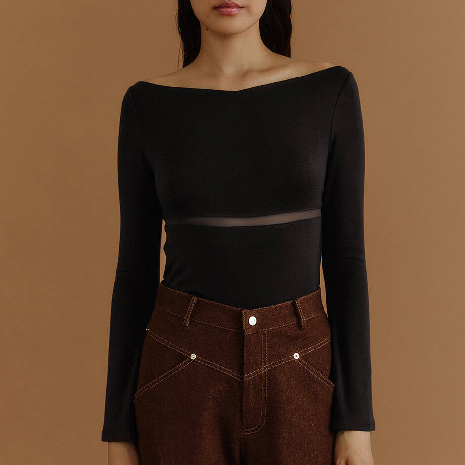V-BOAT NECK Long Sleeves PF25