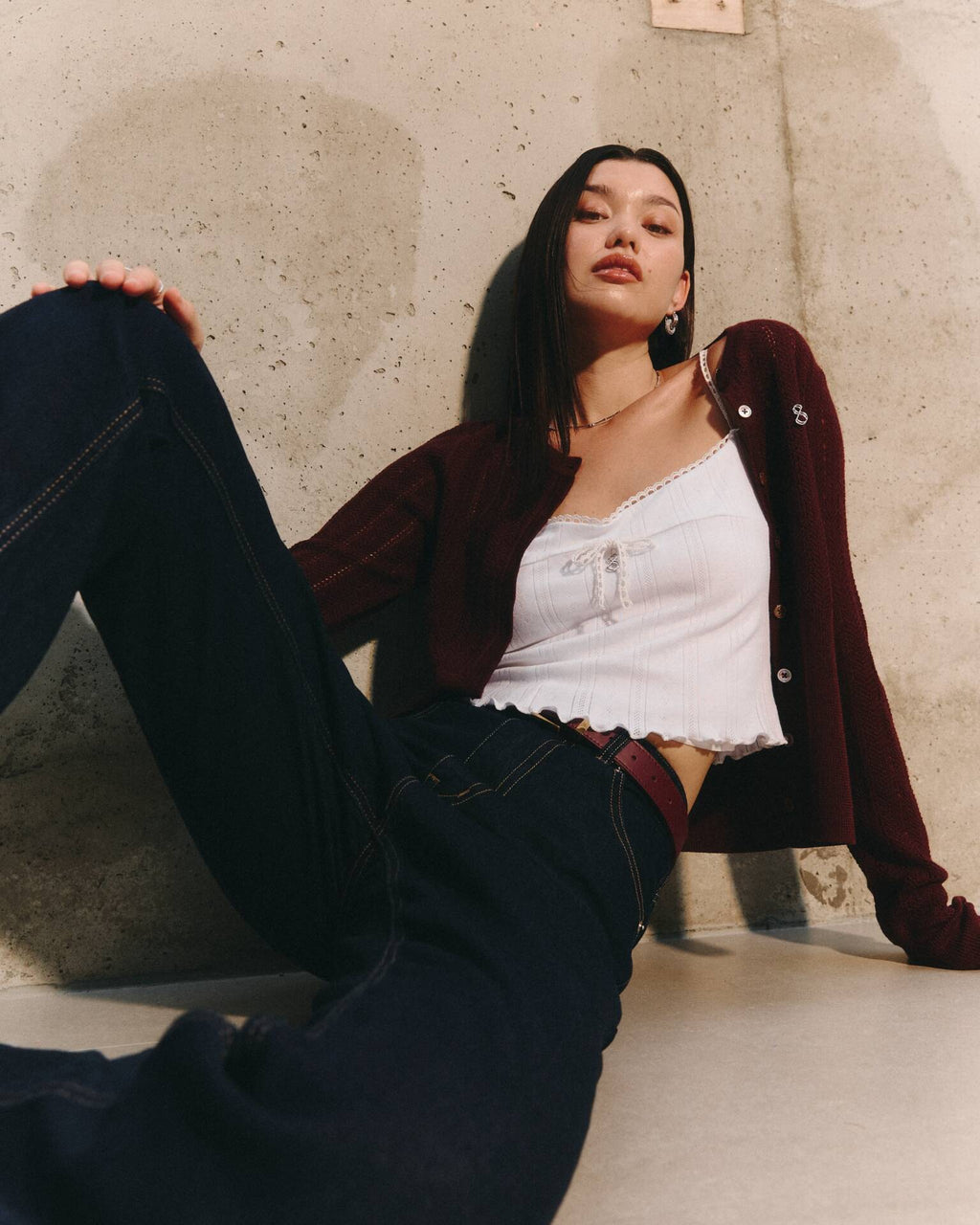 CARDIGAN Cropped (Imported Italian Wool Yarns)