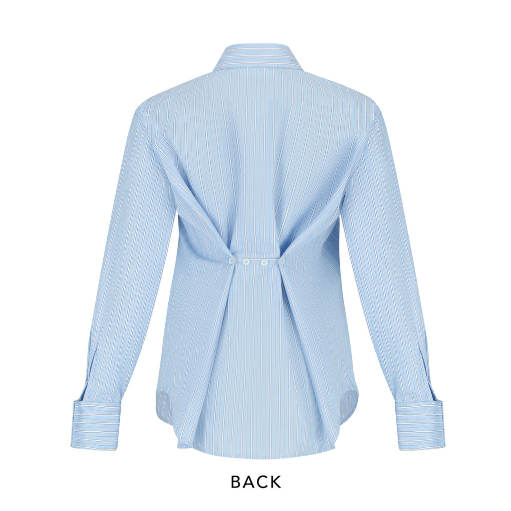 Oversized SHIRT SS25 Striped  (Back Adjustable Button)