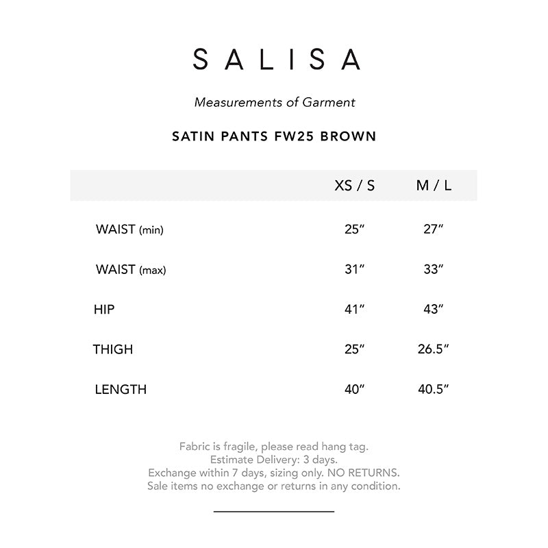 SATIN PANTS FW25