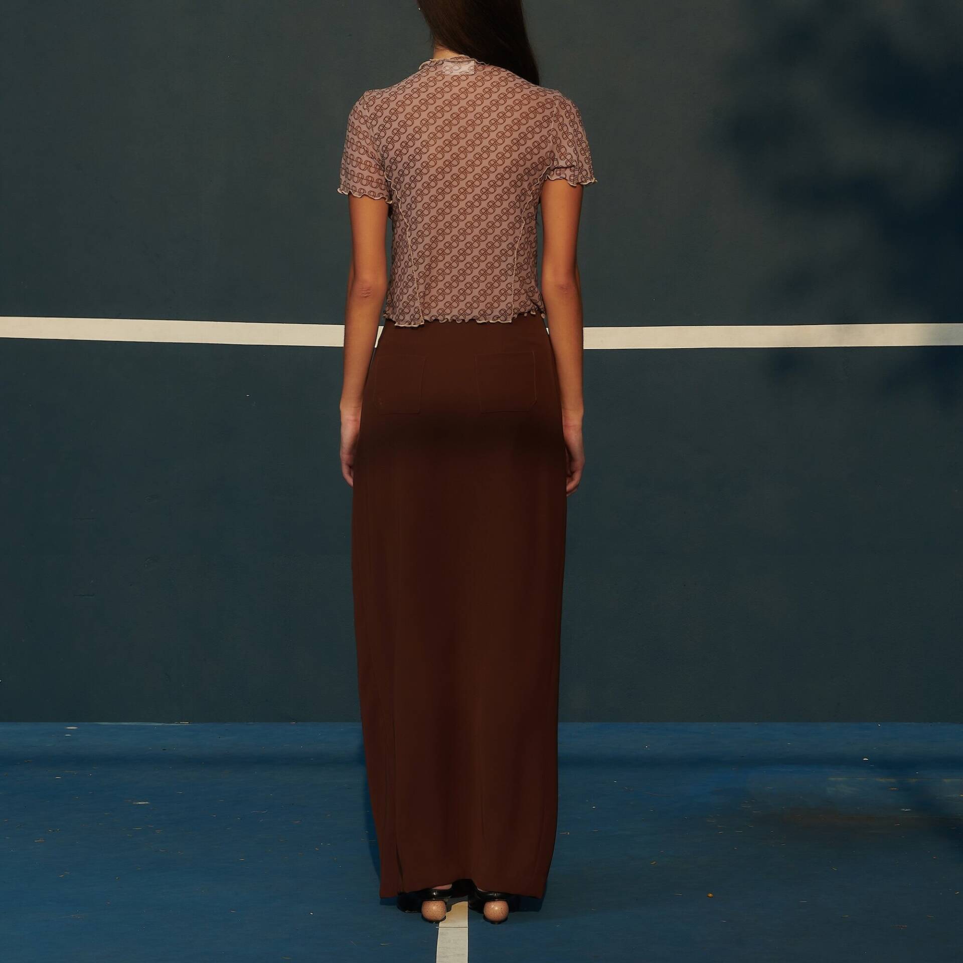 SKIRT SS24 Curve Slit with Zipper