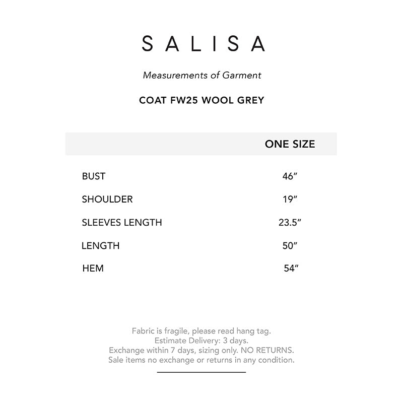 COAT FW25 Wool Grey