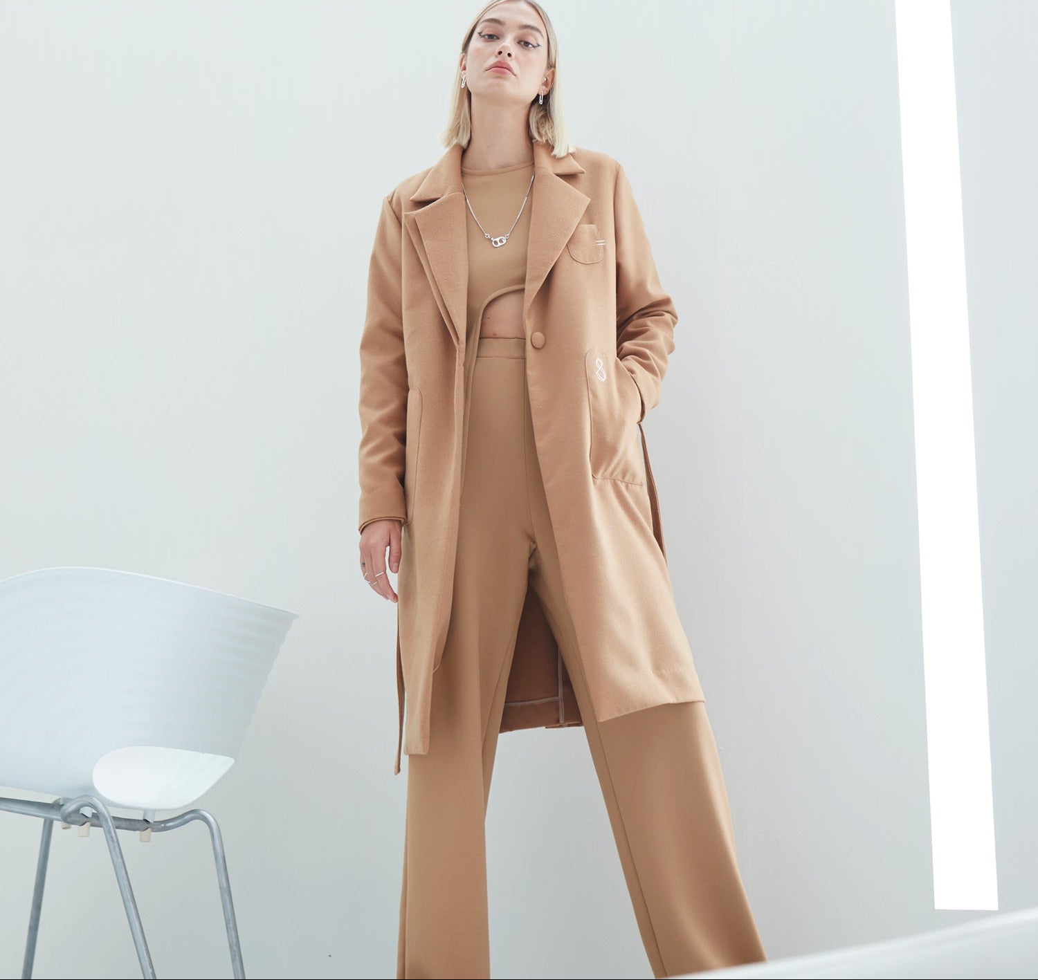 COAT wool camel