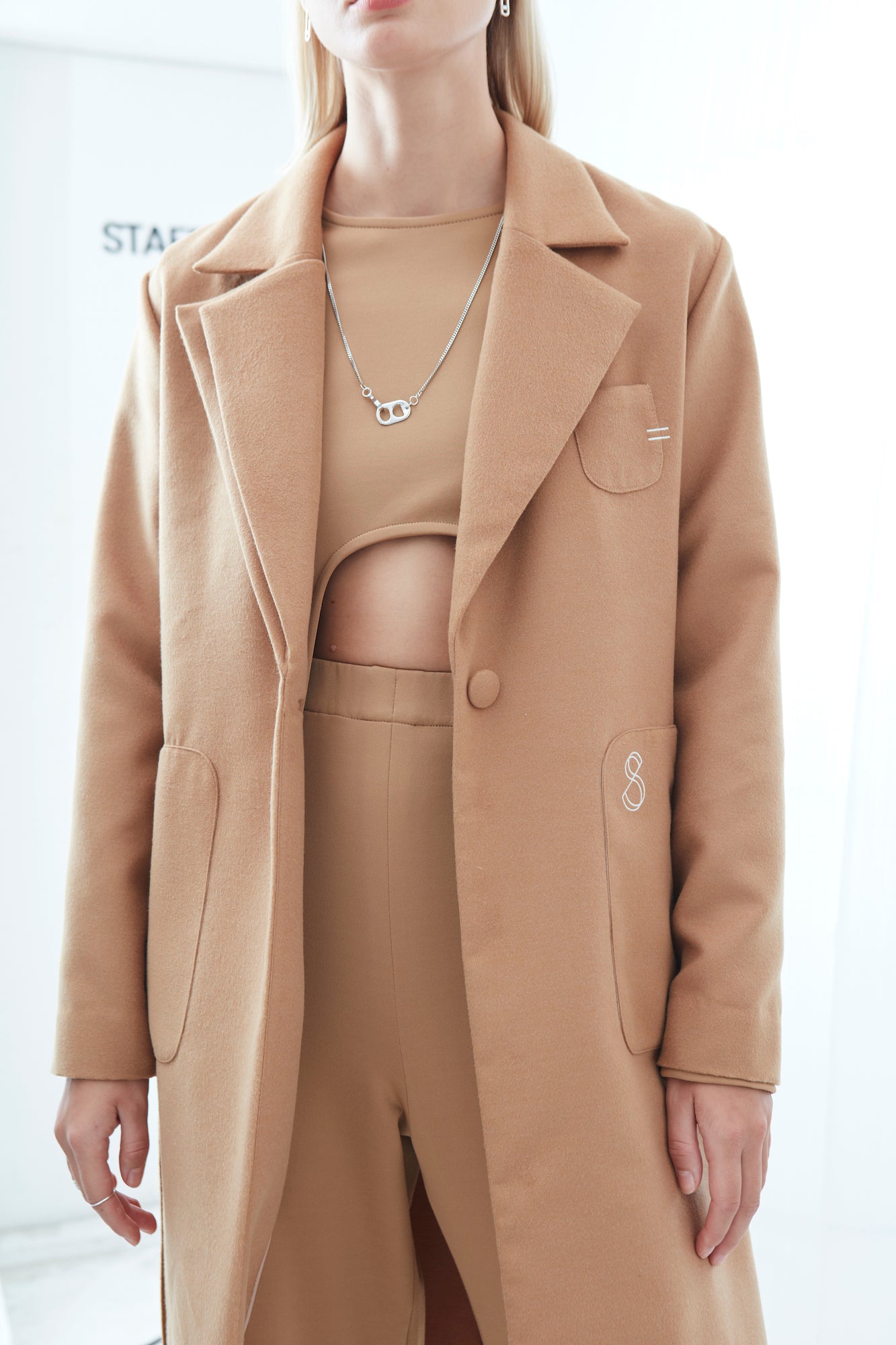 COAT wool camel