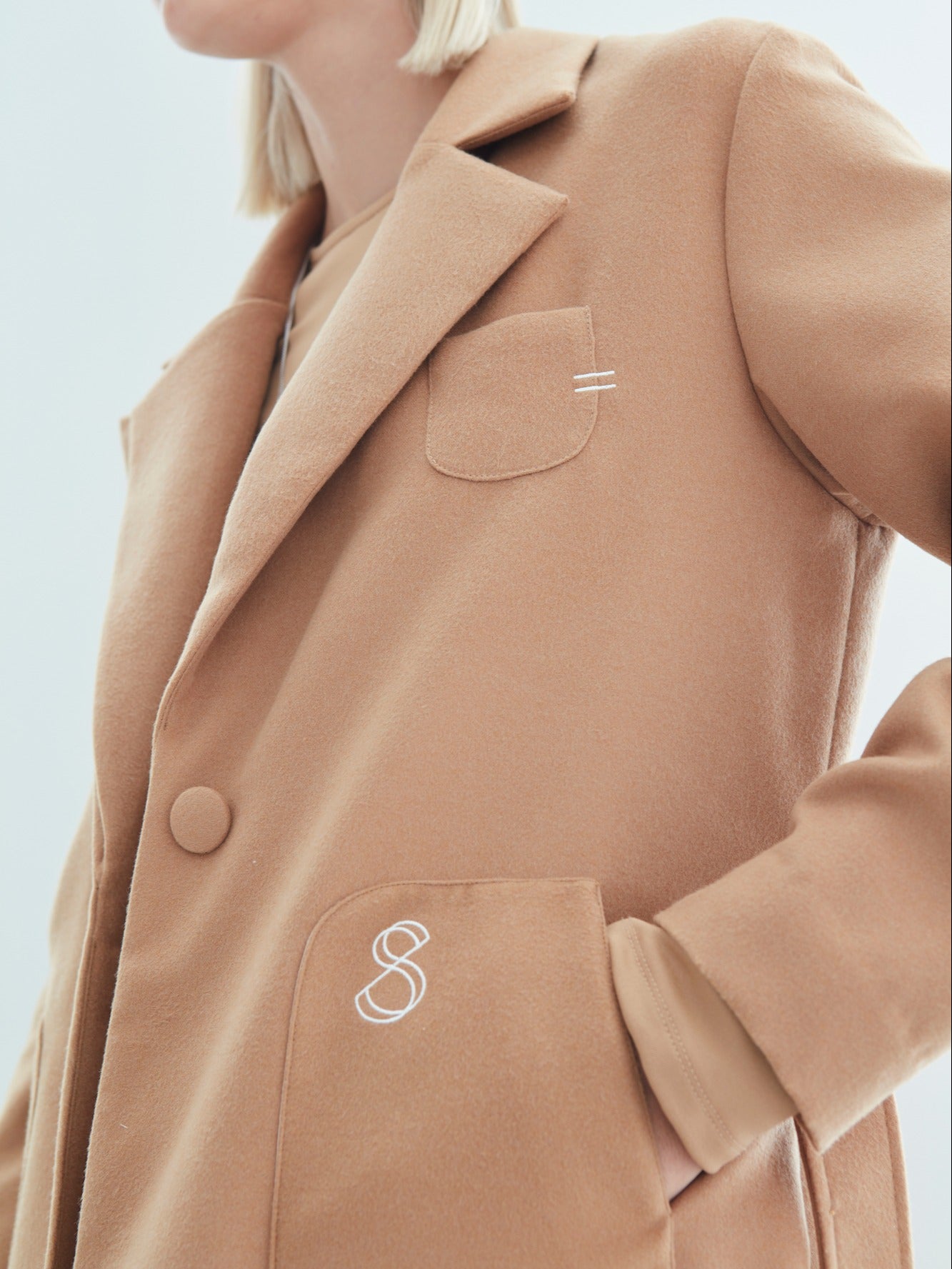 COAT wool camel