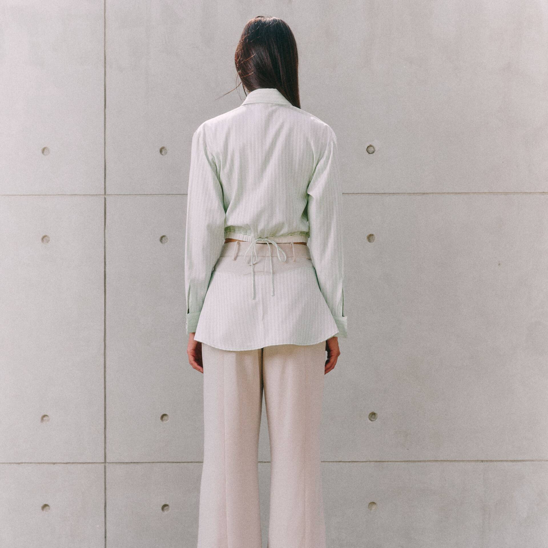 SHIRT CUT-OUT SS25 STRIPED (Removable bottom piece)