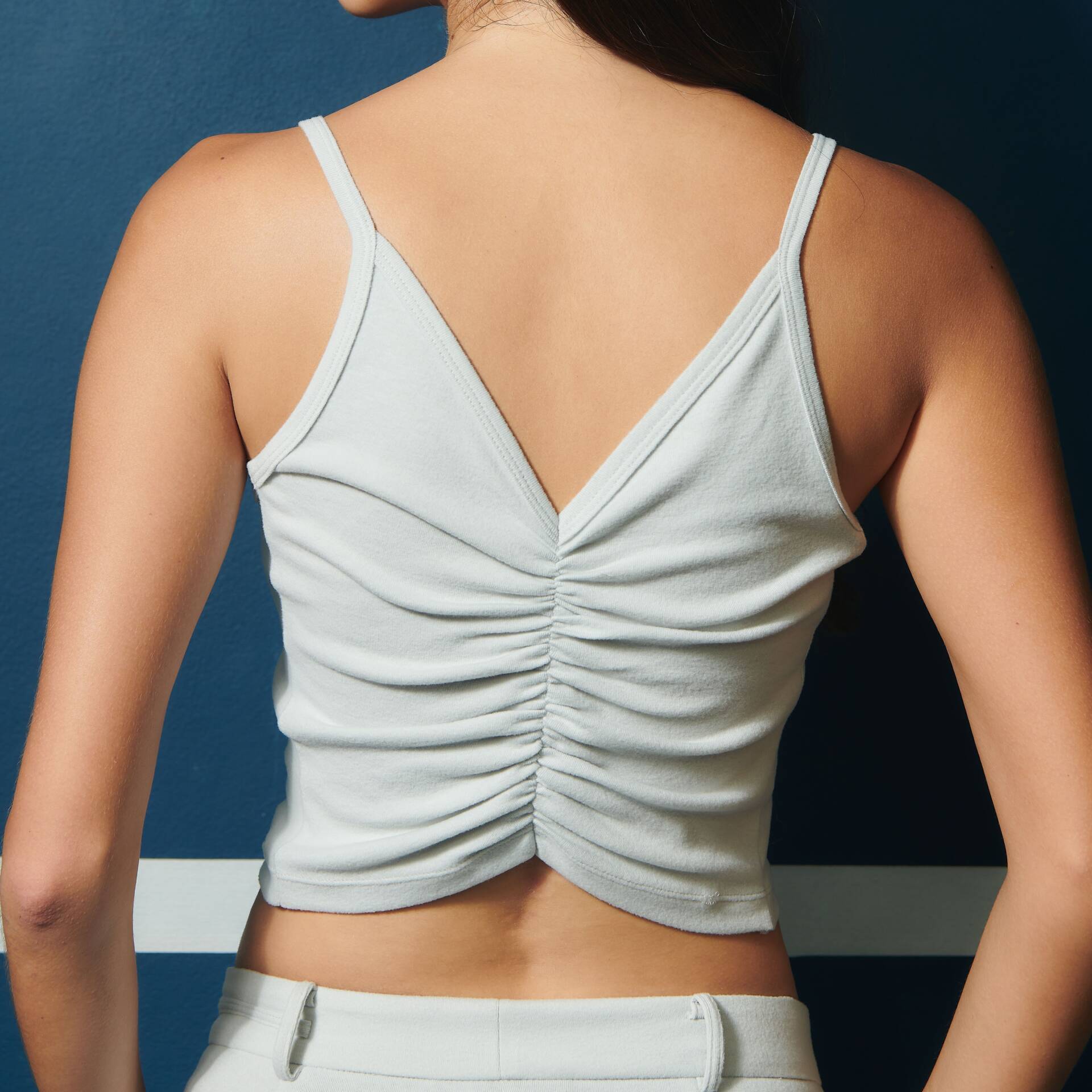 TANK SS24 Reversible Top Cloud Grey (front/back) Soft Brushed Jersey